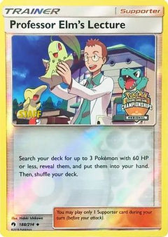 Professor Elm's Lecture (188/214) (Regional Championship Promo Staff) [Sun & Moon: Lost Thunder]-1