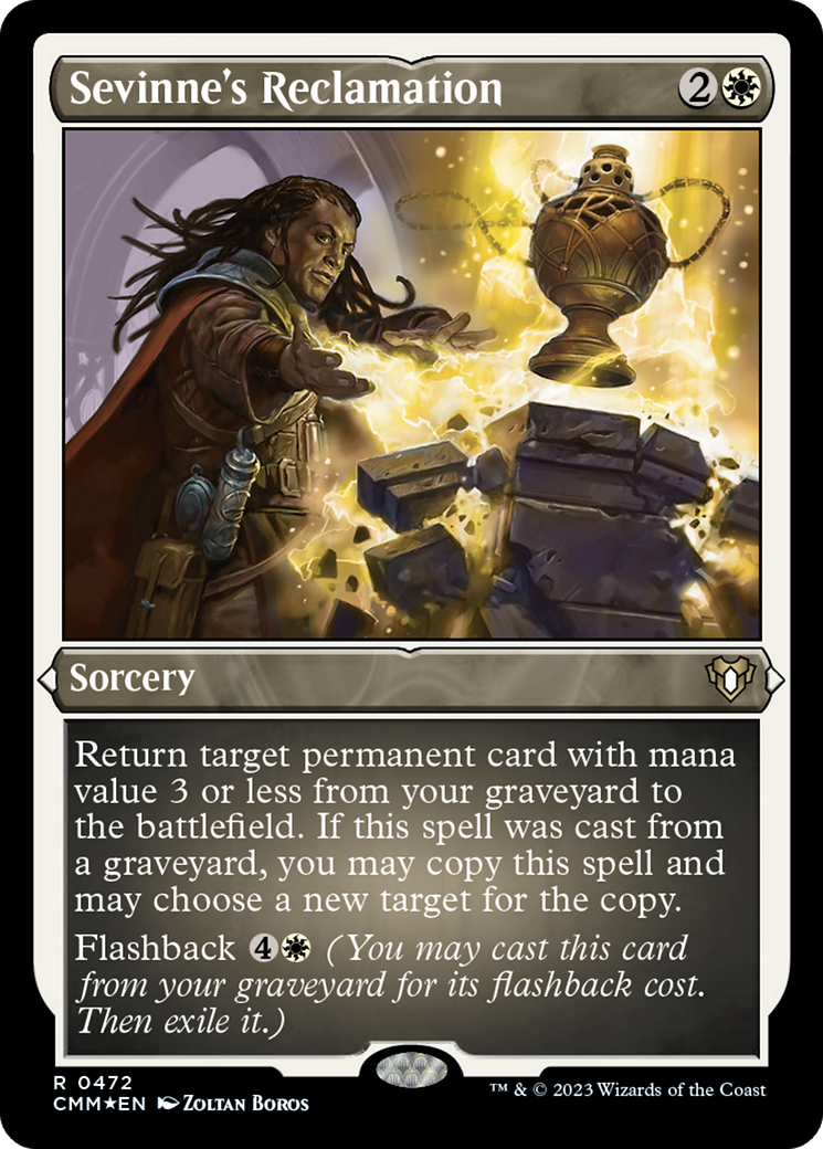 Sevinne's Reclamation (CMM-472) - Commander Masters Etched Foil-1
