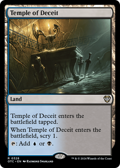 Temple of Deceit [Outlaws of Thunder Junction Commander]-1