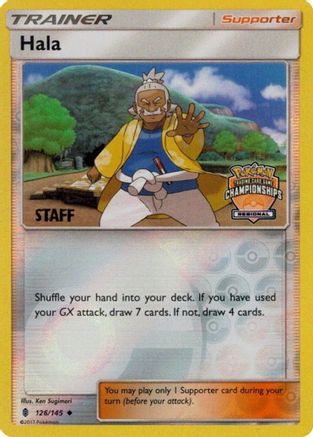 Hala (126/145) (Regional Championship Promo Staff) [Sun & Moon: Guardians Rising]-1