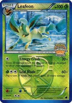 Leafeon 011/116  - Reverse Holofoil League & Championship Cards - Promo-1