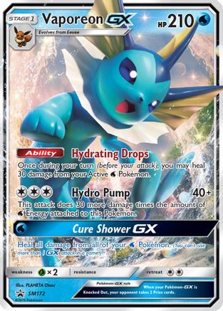Vaporeon GX (SM172) [Sun & Moon: Black Star Promos]-1