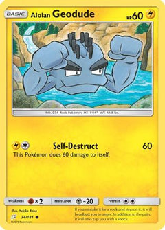Alolan Geodude (34/181) [Sun & Moon: Team Up]-1