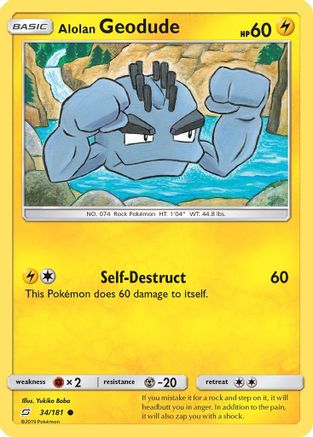 Alolan Geodude (34/181) [Sun & Moon: Team Up]-1