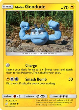 Alolan Geodude (35/181) [Sun & Moon: Team Up]-1