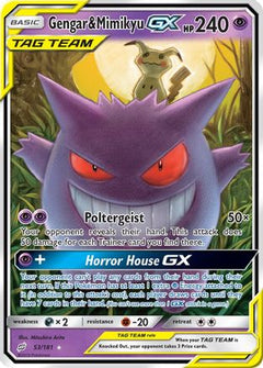 Gengar & Mimikyu GX (53/181) [Sun & Moon: Team Up]-1