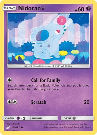 Nidoran (54/181) (Female) [Sun & Moon: Team Up]-1