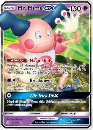 Mr. Mime GX (67/181) [Sun & Moon: Team Up]-1