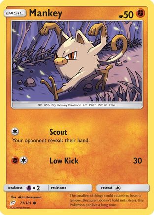 Mankey (71/181) [Sun & Moon: Team Up]-1