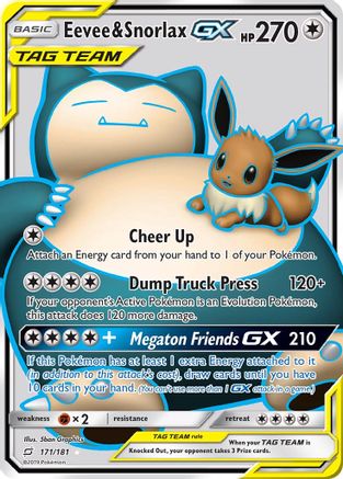 Eevee & Snorlax GX (171/181) [Sun & Moon: Team Up]-1