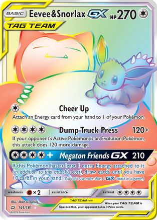 Eevee & Snorlax GX (191/181) [Sun & Moon: Team Up]-1