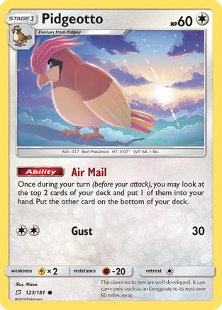 Pidgeotto (123/181) [Sun & Moon: Team Up]-1