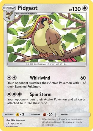 Pidgeot (124/181) [Sun & Moon: Team Up]-1