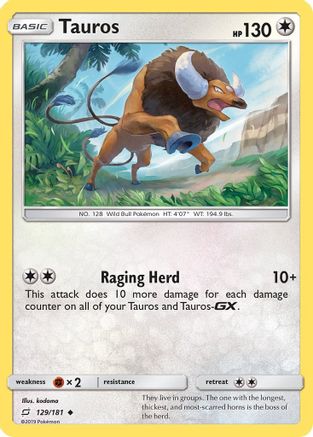 Tauros (129/181) [Sun & Moon: Team Up]-1