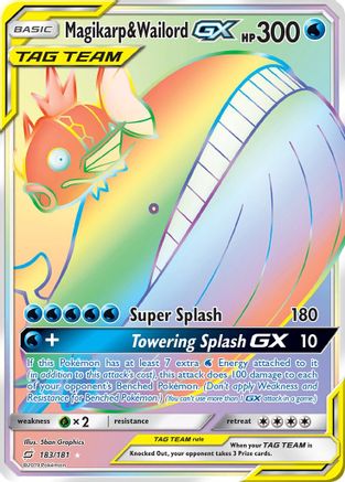 Magikarp & Wailord GX (183/181) [Sun & Moon: Team Up]-1