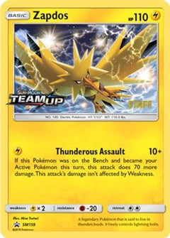 Zapdos (SM159) (Staff) [Sun & Moon: Black Star Promos]-1