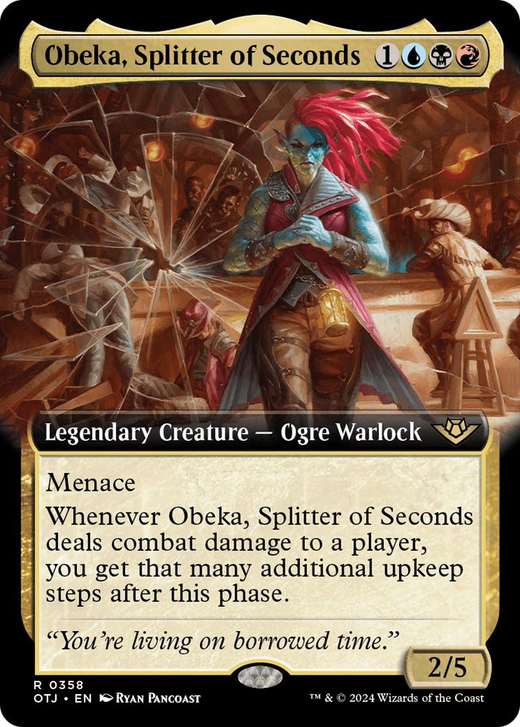 Obeka, Splitter of Seconds (Extended Art) [Outlaws of Thunder Junction]-1