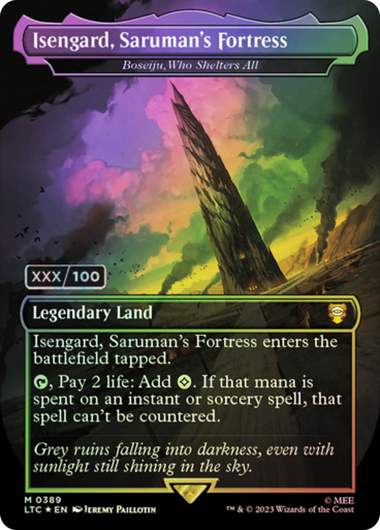 Isengard, Saruman's Fortress - Boseiju, Who Shelters All (Serialized) [The Lord of the Rings: Tales of Middle-Earth Commander]-1
