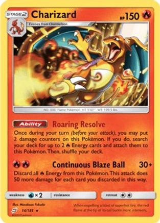 Charizard (14/181) (Theme Deck Exclusive) [Sun & Moon: Team Up]-1