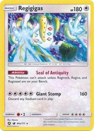 Regigigas (84a/111) (Alternate Art Promo) [Sun & Moon: Crimson Invasion]-1