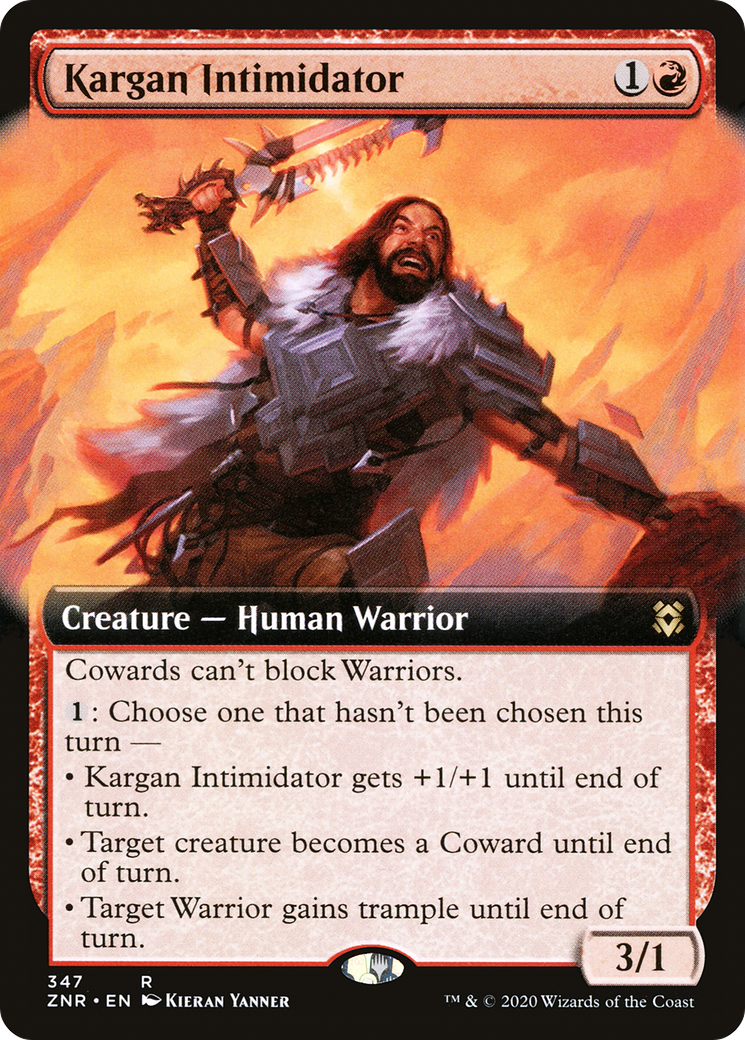 Kargan Intimidator (Extended Art) [Zendikar Rising]-1