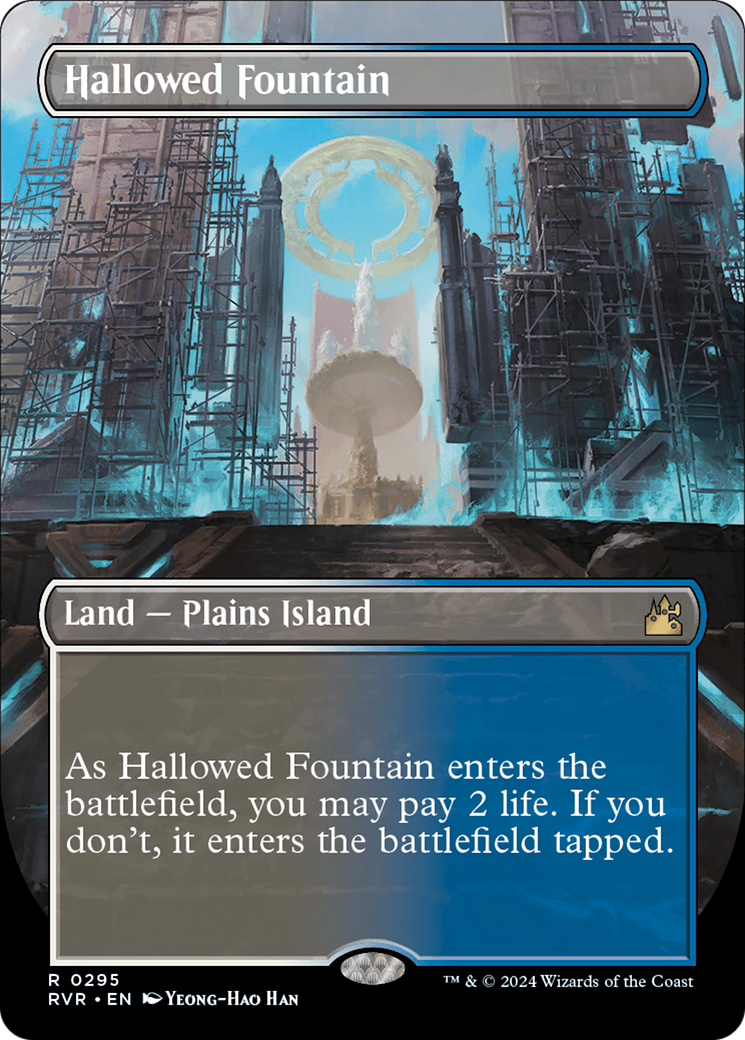 Hallowed Fountain (Borderless) [Ravnica Remastered]-1