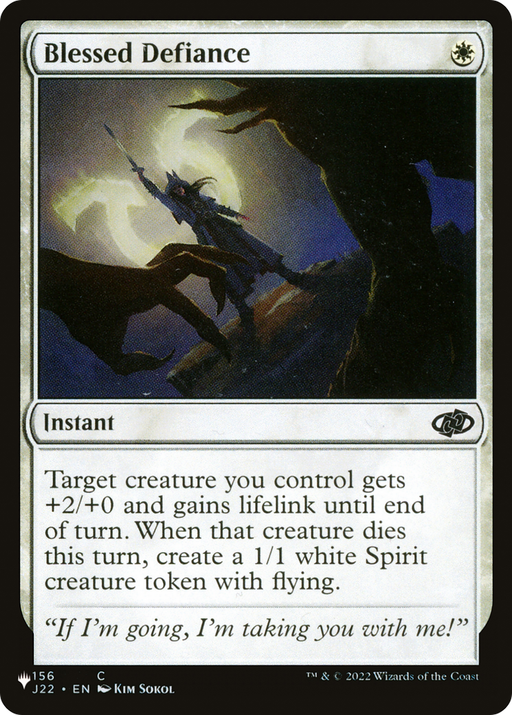 Blessed Defiance [The List]-1