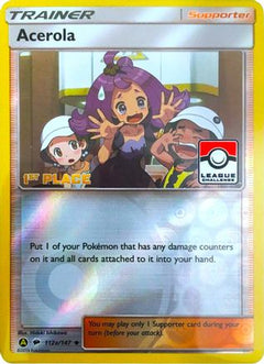 Acerola (112a/147) (League Promo 1st Place) [Sun & Moon: Burning Shadows]-1