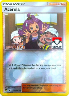 Acerola (112a/147) (League Promo 3rd Place) [Sun & Moon: Burning Shadows]-1