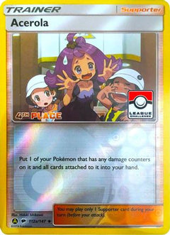 Acerola (112a/147) (League Promo 4th Place) [Sun & Moon: Burning Shadows]-1
