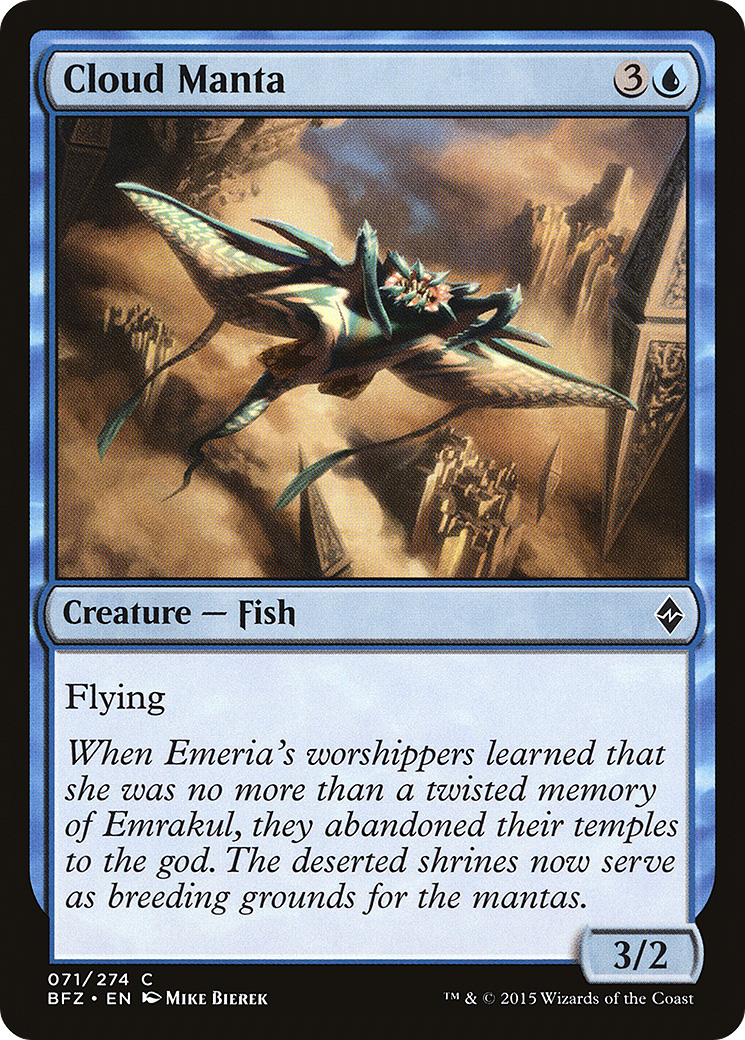 Cloud Manta [Battle for Zendikar]-1