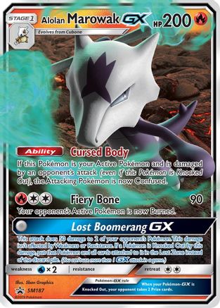 Alolan Marowak GX (SM187) [Sun & Moon: Black Star Promos]-1
