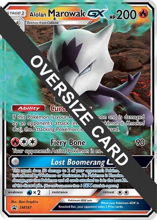 Alolan Marowak GX (SM187) (Jumbo Card) [Sun & Moon: Black Star Promos]-1