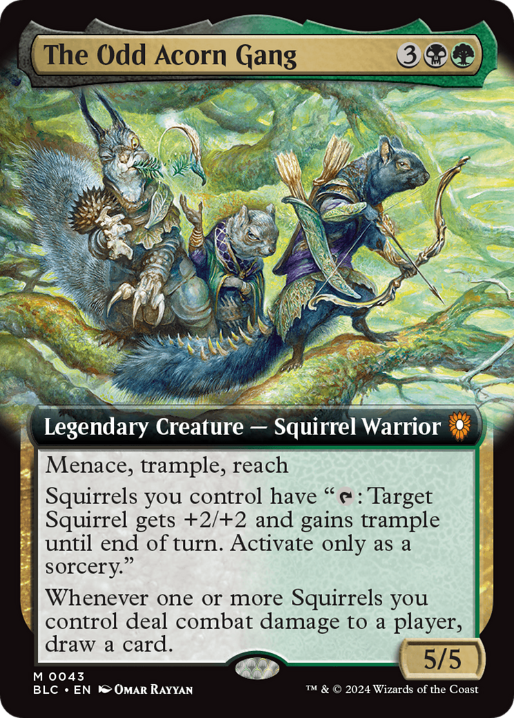 The Odd Acorn Gang (Extended Art) [Bloomburrow Commander]-1