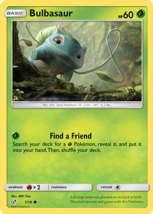 Bulbasaur (1/18) [Sun & Moon: Detective Pikachu]-1