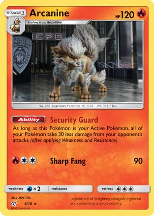 Arcanine (6/18) [Sun & Moon: Detective Pikachu]-1