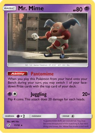 Mr. Mime (11/18) [Sun & Moon: Detective Pikachu]-1