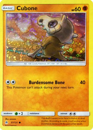 Cubone (57/131) (General Mills Promo) [Sun & Moon: Forbidden Light]-1