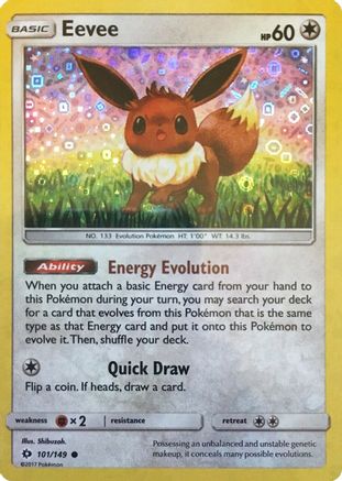Eevee (101/149) (General Mills Promo) [Sun & Moon: Base Set]-1