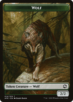 Wolf Token (AFR-014) - Adventures in the Forgotten Realms Tokens Foil-1