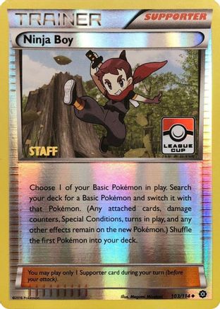 Ninja Boy (103/114) (League Promo Staff) [XY: Steam Siege]-1
