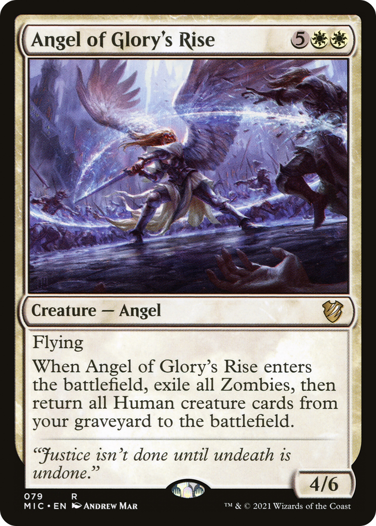 Angel of Glory's Rise [Innistrad: Midnight Hunt Commander]-1
