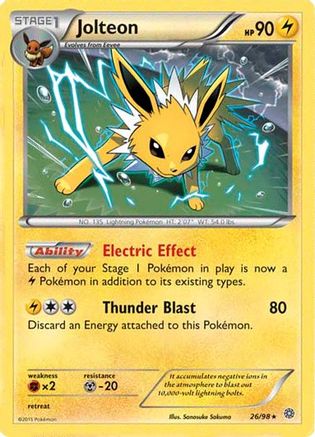 Jolteon (26/98) (Cosmos Holo) [XY: Ancient Origins]-1