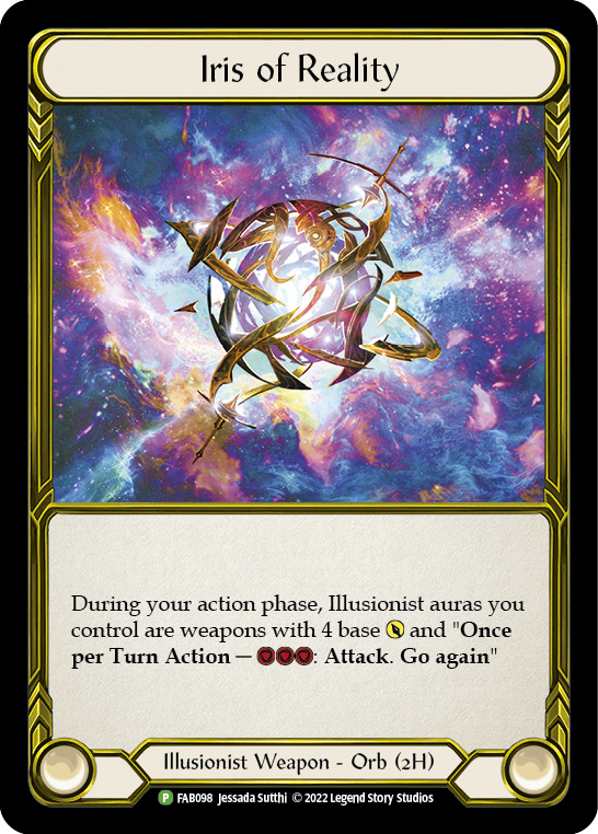 Iris of Reality (Golden) [FAB098] (Promo)  Cold Foil-1