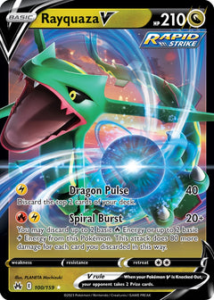 Rayquaza V 100/159 (Jumbo Card) [Sword & Shield: Evolving Skies]-1