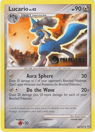 Lucario (53/127) (Prerelease Promo) [Diamond & Pearl: Black Star Promos]-1