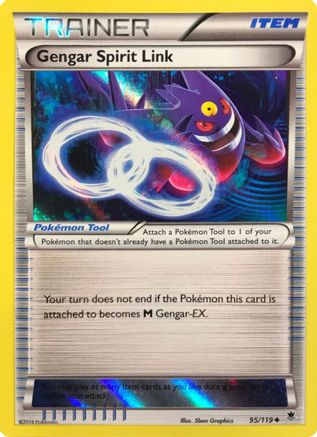 Gengar Spirit Link (95/119) (Alternate Holo GameStop Exclusive) [XY: Phantom Forces]-1
