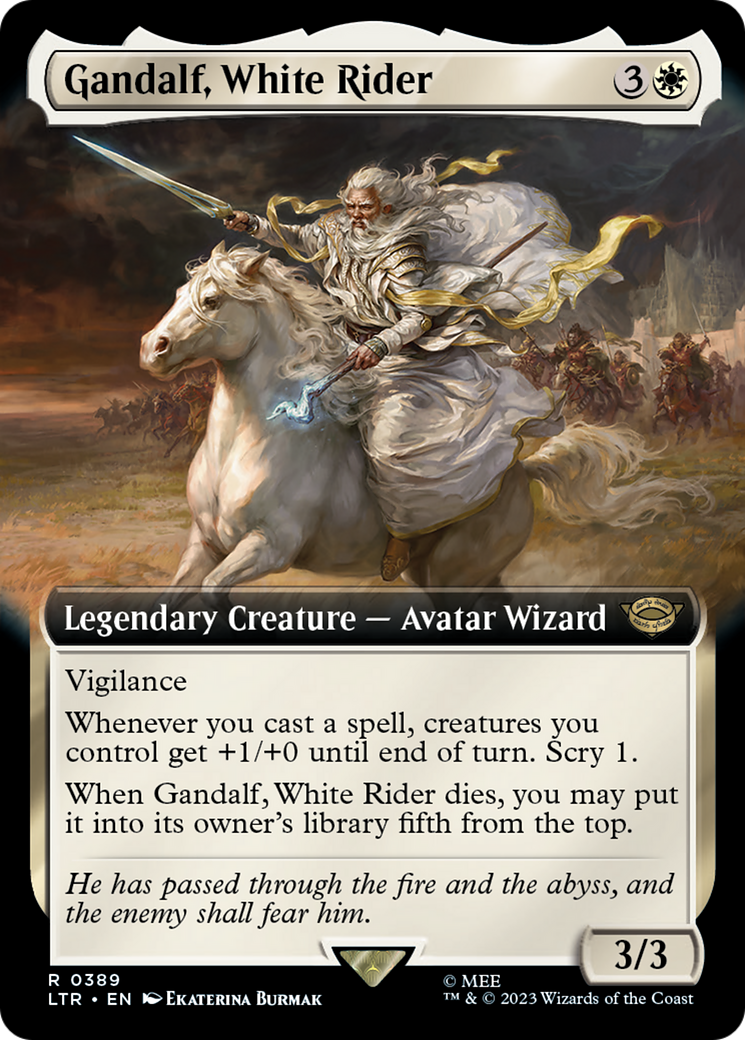 Gandalf, White Rider (Extended Art) [The Lord of the Rings: Tales of Middle-Earth]-1