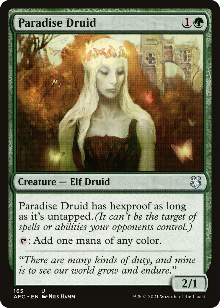 Paradise Druid [Dungeons & Dragons: Adventures in the Forgotten Realms Commander]-1