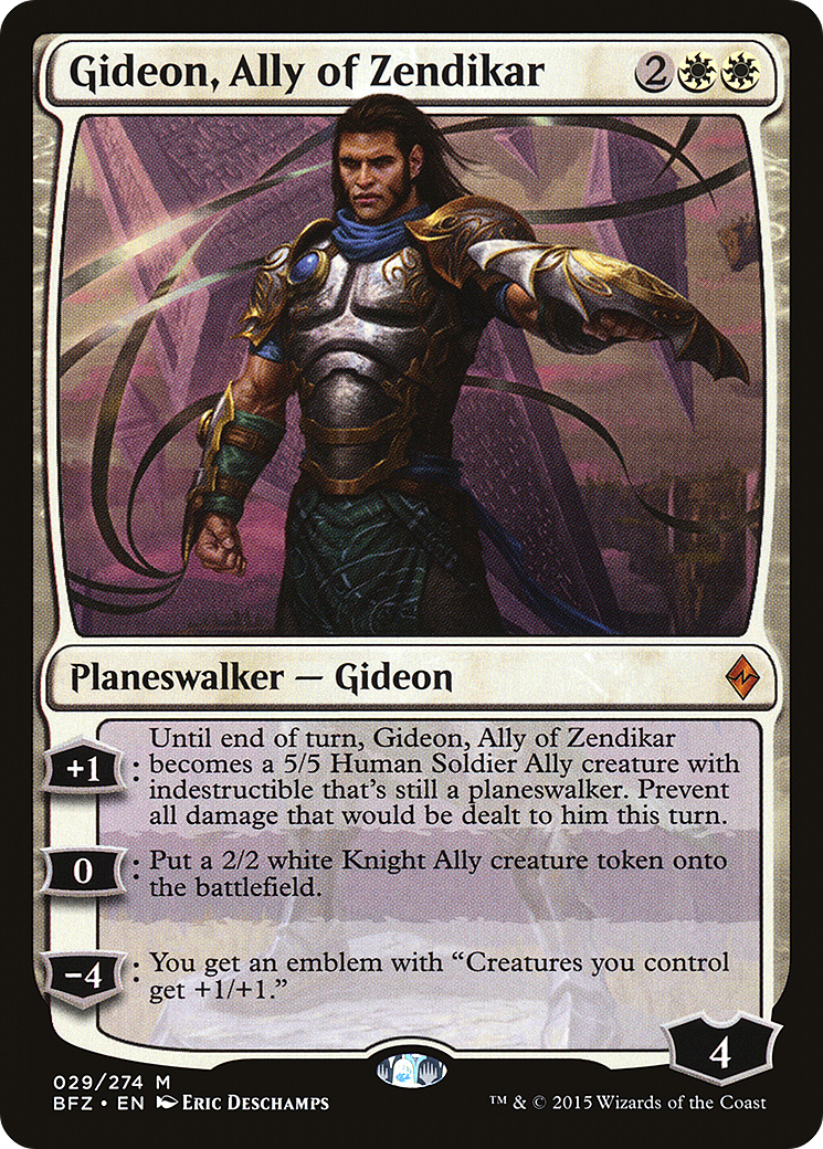 Gideon, Ally of Zendikar [Battle for Zendikar]-1